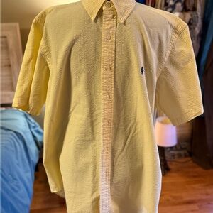 Ralph Lauren Light Yellow Casual Button Down Shirt
